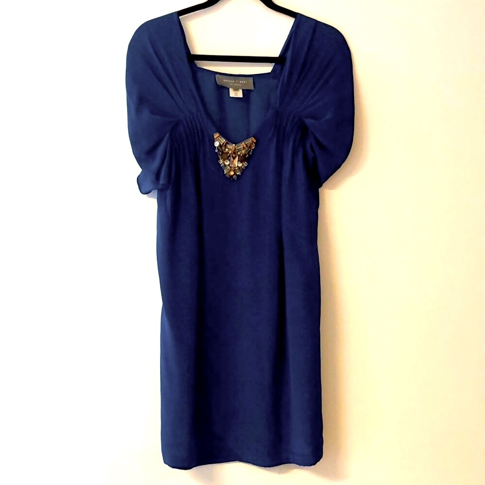 Anthropologie Sachin + Babi beautiful blue silk dress